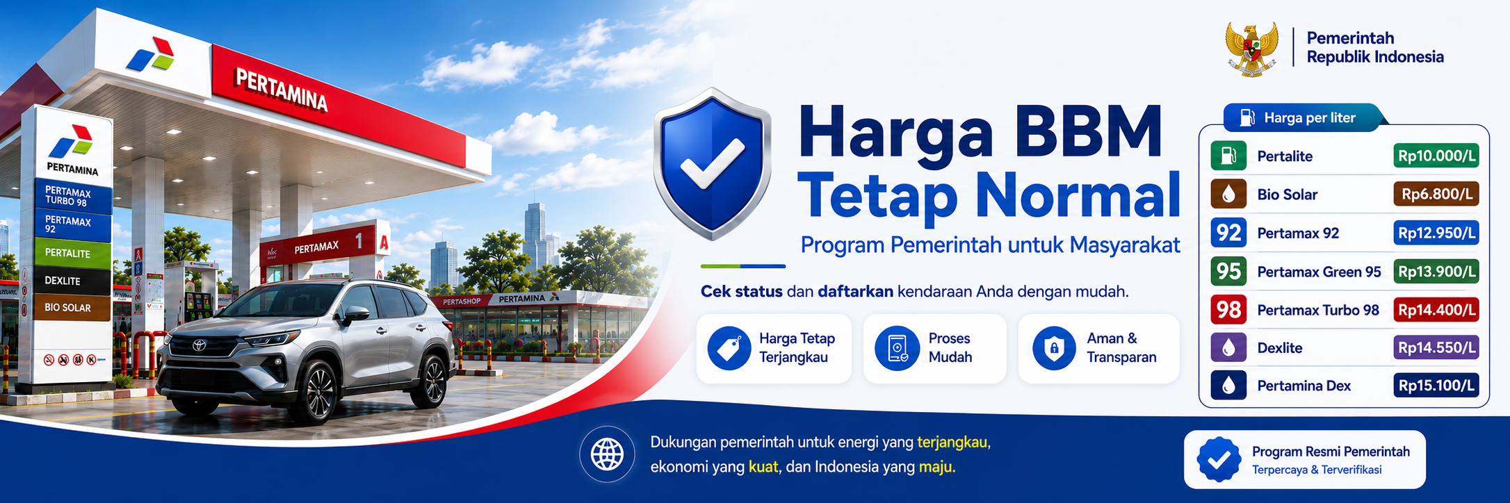 Banner layanan BBM Subsidi